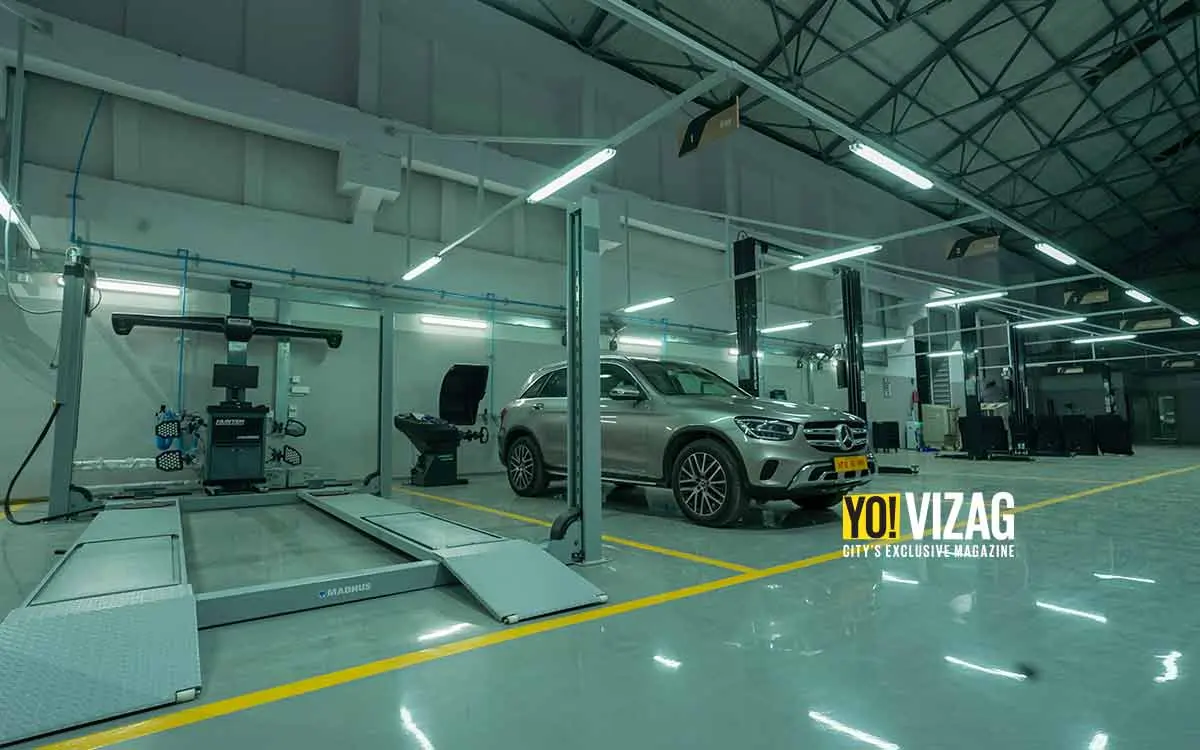Mercedes-Benz facility in Visakhapatnam