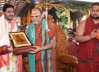 AP CM YS Jagan takes part in Sri Sarada Peetham annual celebrations in Vizag