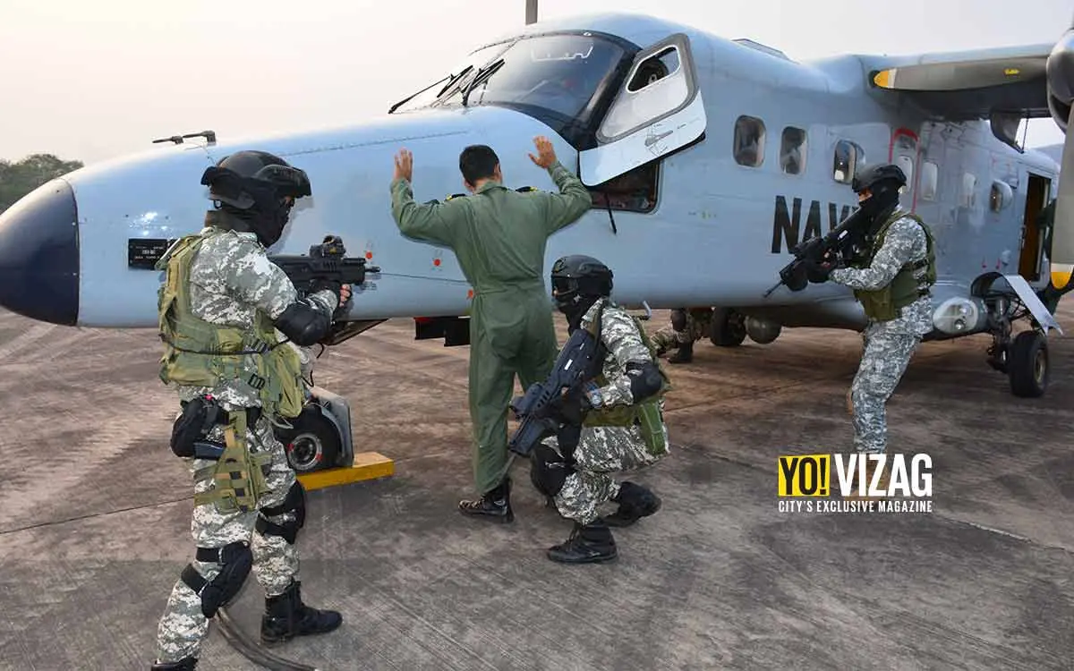 INS Dega conducts mock anti-hijack exercise at Visakhapatnam airport