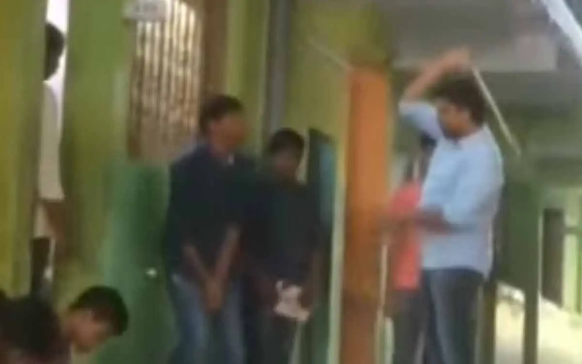 Criminal case against Vizag school Principal for brutally thrashing students