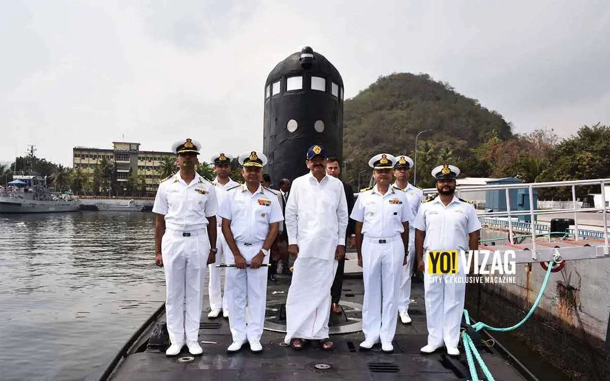 Vice President Venkaiah Naidu marks maiden visit to ENC in Visakhapatnam
