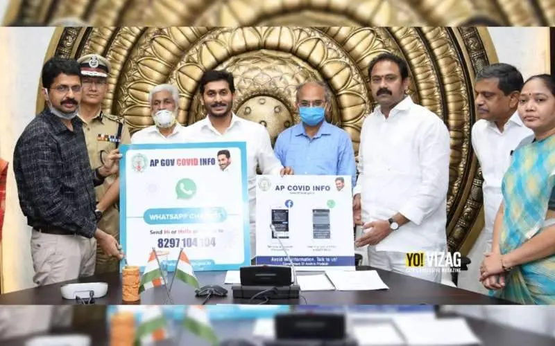 AP Gov Covid info chatbots, whatsapp and Facebook chatbots AP