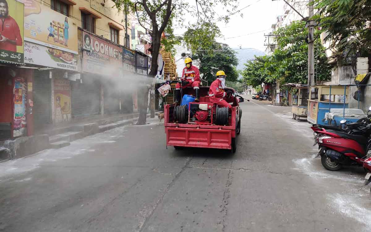 GVMC employs 1000 sanitation workers to carry out disinfection work