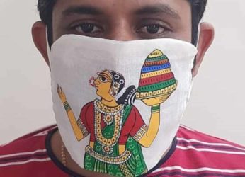 Telangana Cheriyal artists create reusable COVID-19 cloth face masks