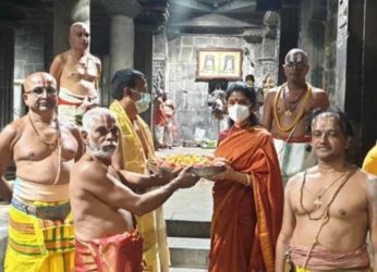 Chief priest at Simhachalam Temple suspended for permitting an outsider during Chandanotsavam