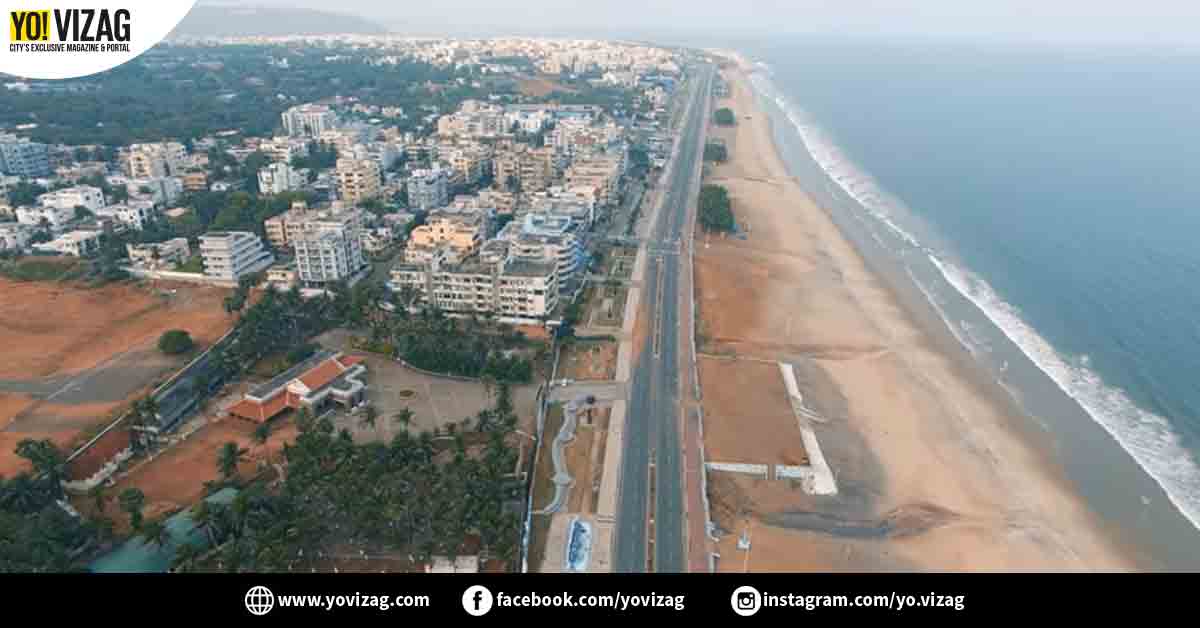 Watch video Aerial view of Visakhapatnam during lockdown