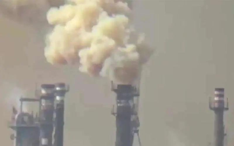 Emission was normal flue gas with steam, no need to worry, HPCL Vizag