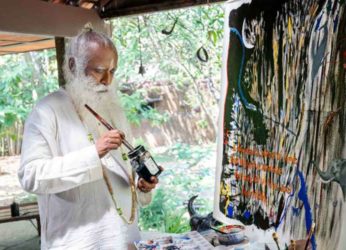Sadhguru’s painting sold for COVID-19 relief fund fetches Rs. 4.14 Crore