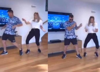 Watch: David Warner and wife Candice dance to Telugu track ‘Mind Block’