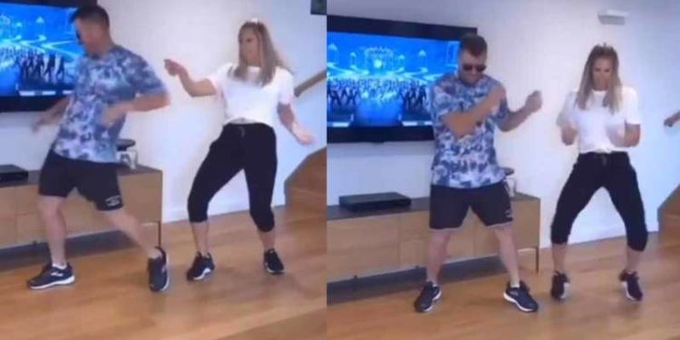 David Warner and wife Candice dance to Telugu track Mind Block