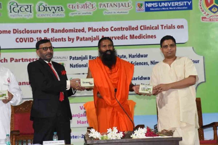 Ministry of AYUSH asks Patanjali to substantiate claims of its COVID-19 cure