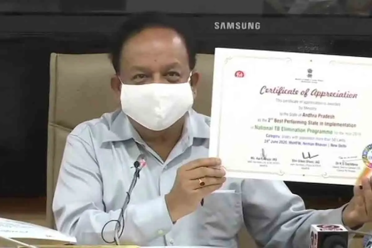 Andhra Pradesh recognised as second best performing state in tackling Tuberculosis
