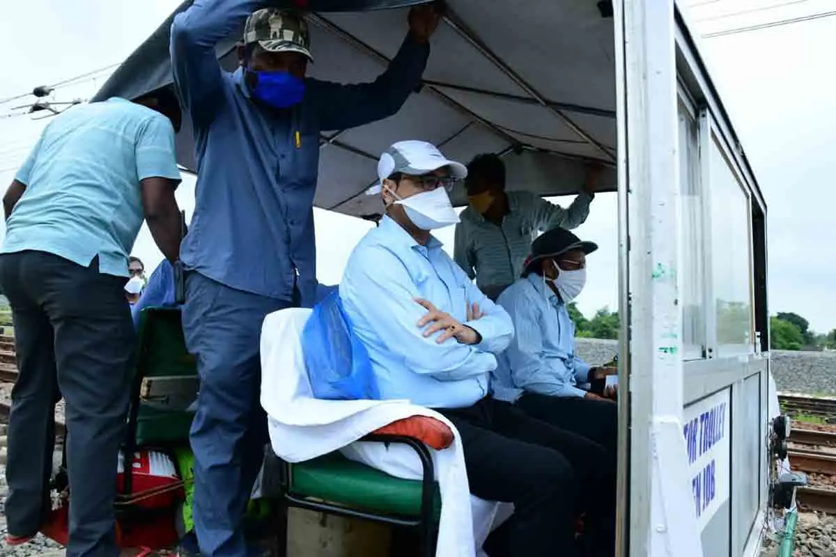 Speed trial run conducted along the Kothavalasa-Kirandul Line