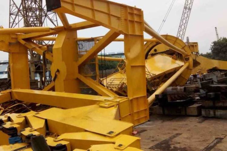 At least 10 people dead in crane collapse at Hindustan Shipyard in Vizag