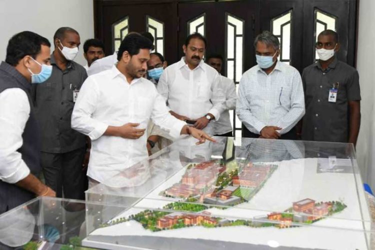 Model of proposed medical college at Paderu, Visakhapatnam