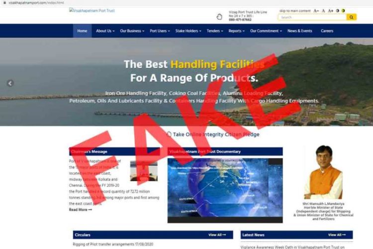 Fake Visakhapatnam Port Trust website issues job notification, authorities alerted