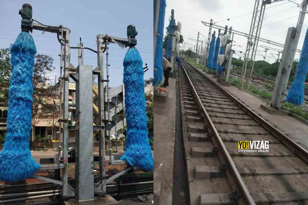 See Pics: Automatic Coach Washing Plant set up in Visakhapatnam