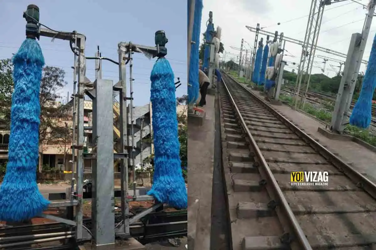 See Pics: Automatic Coach Washing Plant set up in Visakhapatnam