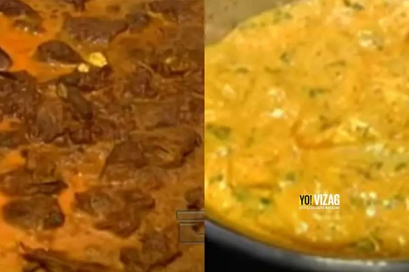 Stale meat seized from a Barbeque restaurant in Vizag