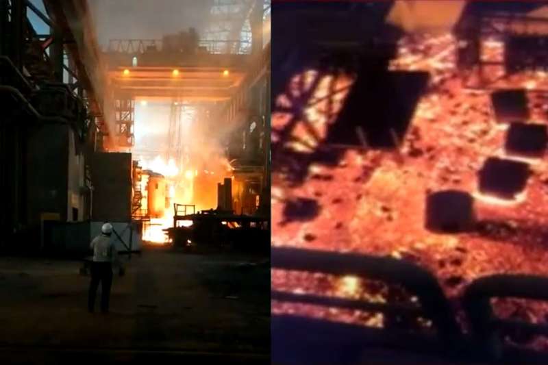 Turbine oil leak causes fire accident at Visakhapatnam Steel Plant