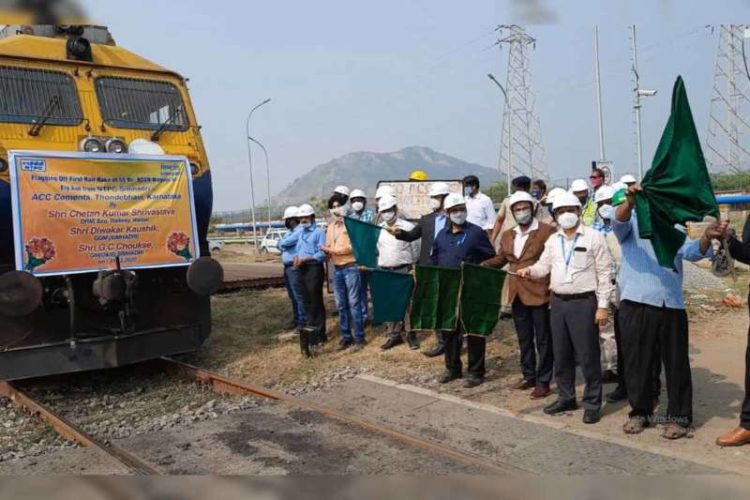 Waltair Division transports first fly ash rake from NTPC Vizag