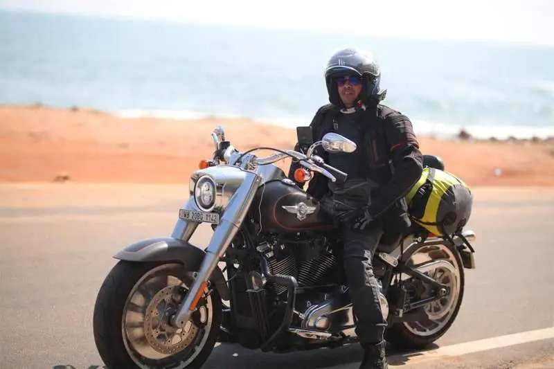 Harley Davidson bikers at The Bheemili Resort