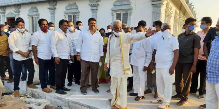 TTD Chairman inspecting works at temple in Vizag