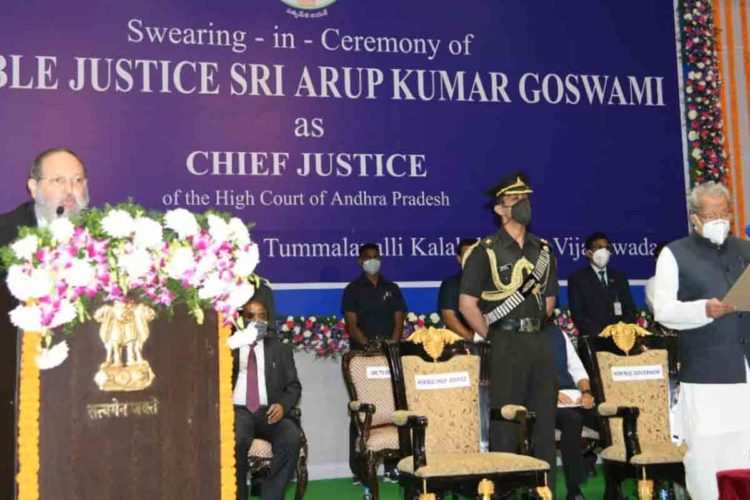 Arup Kumar Goswami sworn in as the Chief Justice of Andhra Pradesh