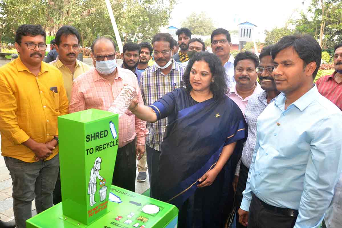 Visakhapatnam gets plastic bottle crushing machines