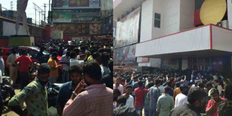 Watch: Fans turn up in large numbers as Krack hits theatres in Vizag