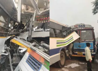 Vizianagaram road accident: 3 killed, several injured as two buses collide