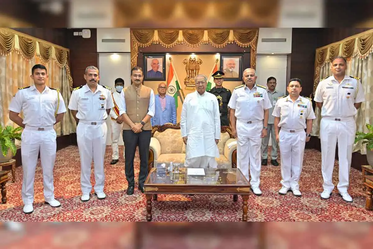 Vice Admiral AB Singh meets Andhra Pradesh Governor, Chief Minister