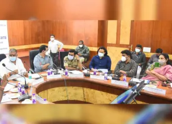 Tourism Minister attends review meeting about Covid-19 in Visakhapatnam