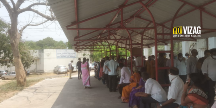 Second dose of vaccine in Visakhapatnam