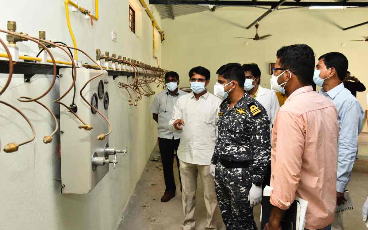 Navy and AP Govt to repair and audit Oxygen systems at major hospitals