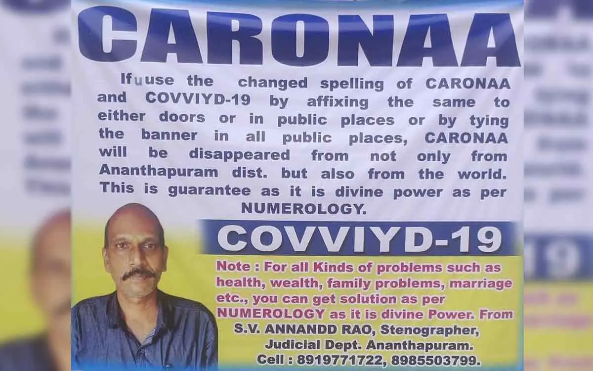 Hilarious Twitter reactions to the 'Covviyd' poster by Andhra man