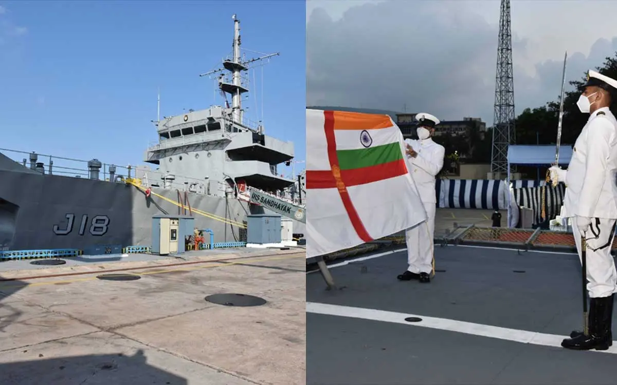 INS Sandhayak decommissioned at Naval Dockyard Visakhapatnam