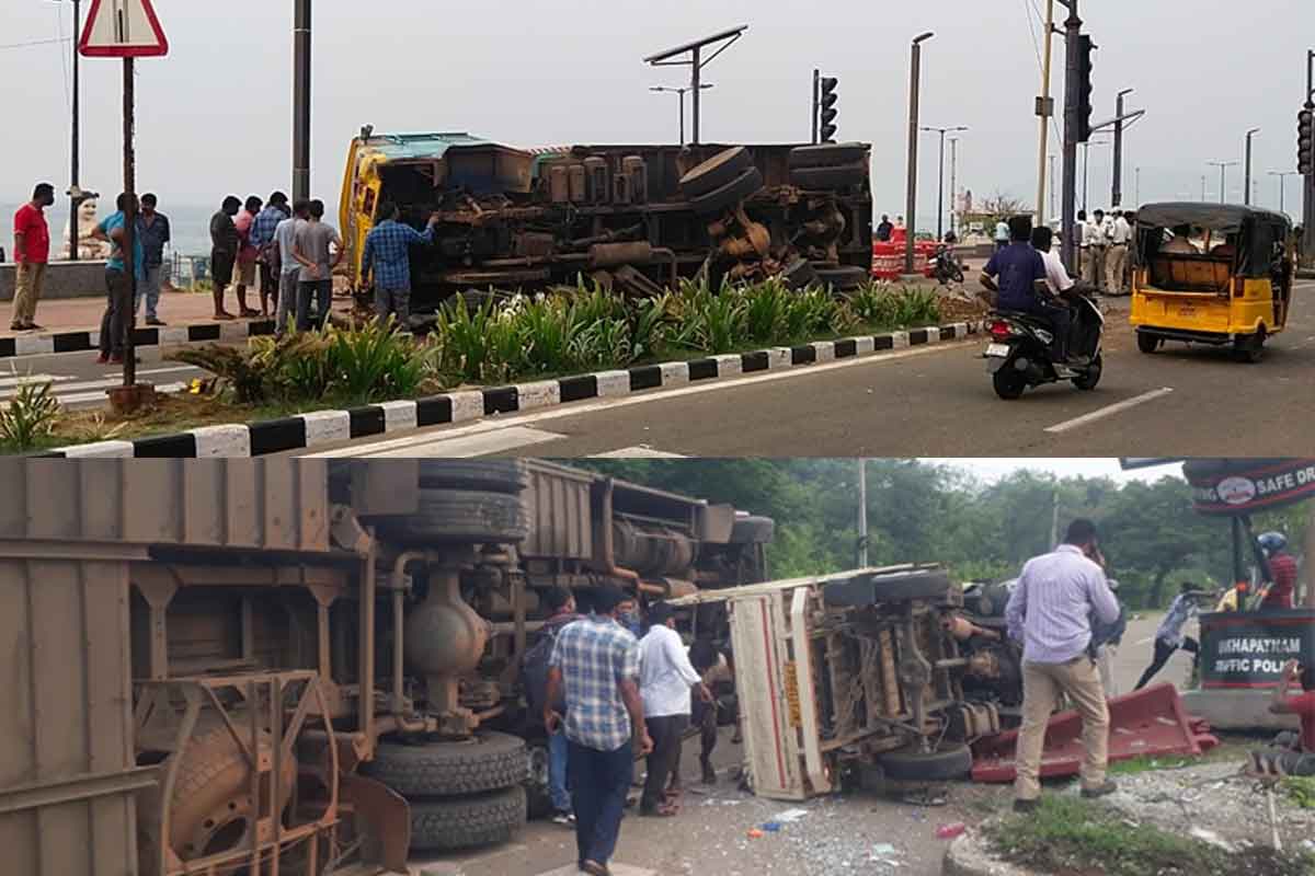 Two road accidents in Vizag early morning on Wednesday