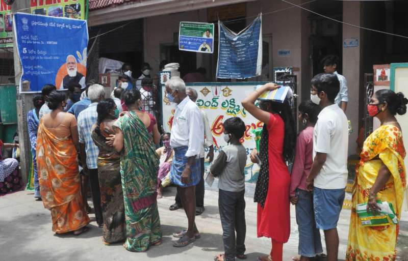 Glitch in server makes people wait for a long time at ration depots in Vizag