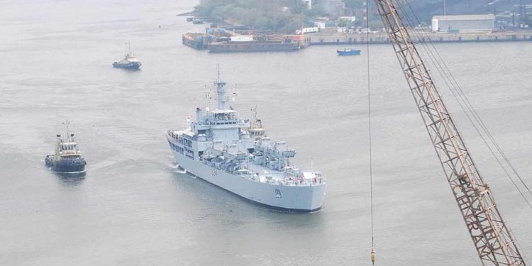 Eastern Naval Command vessel INS Airavat reaches Jakarta with Covid-19 relief material