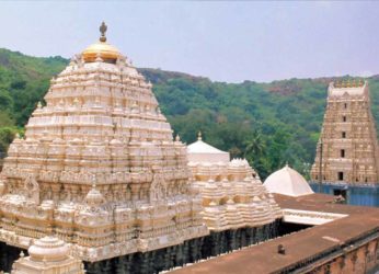 Outsourcing staff protest about pending salaries at Simhachalam Temple