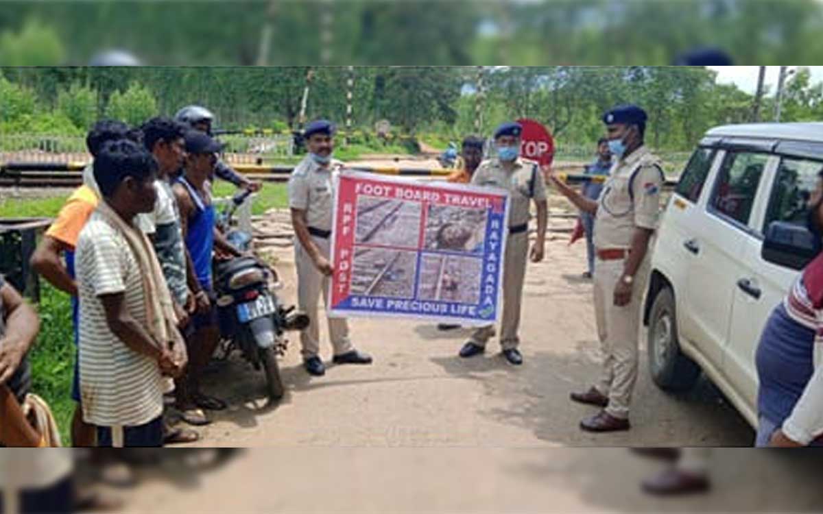 Awareness programme on crossing railway tracks in Visakhapatnam