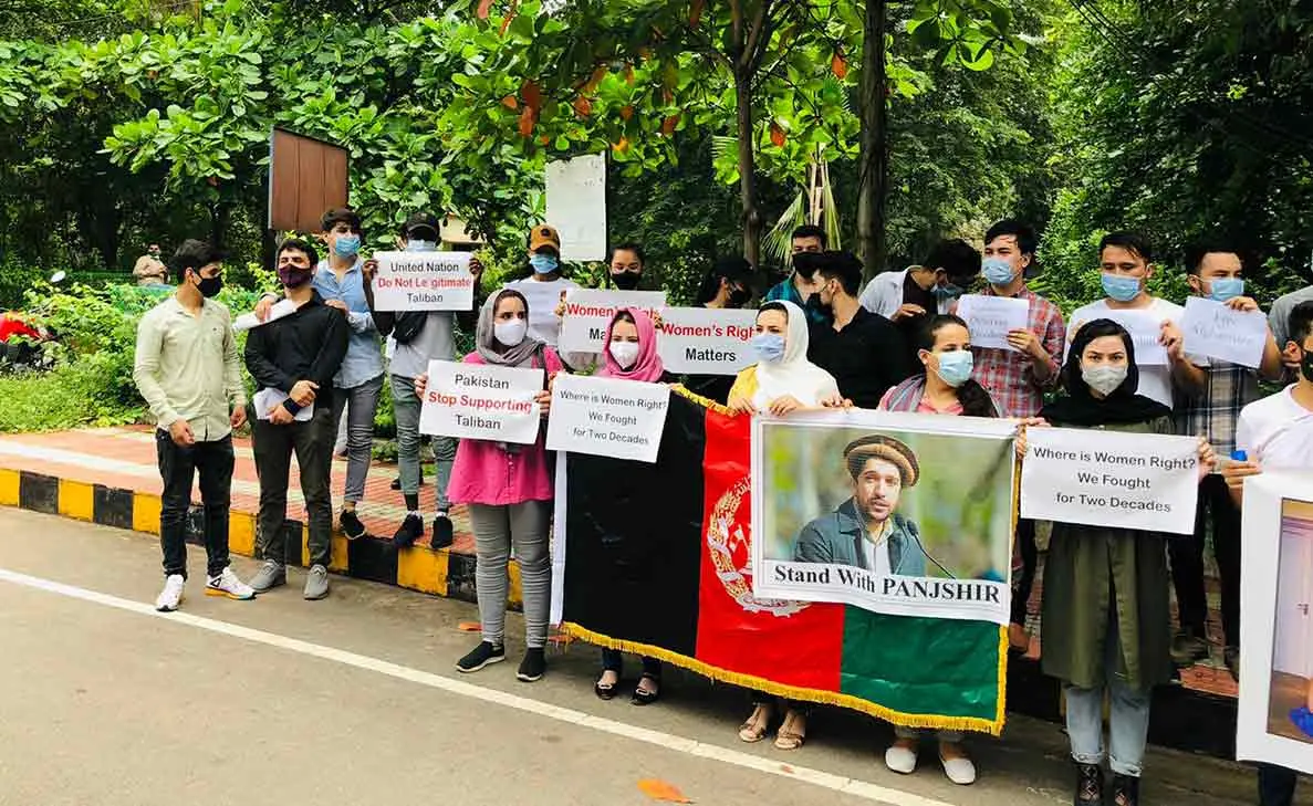 Afghan students protest against Taliban in Vizag, worried about their future