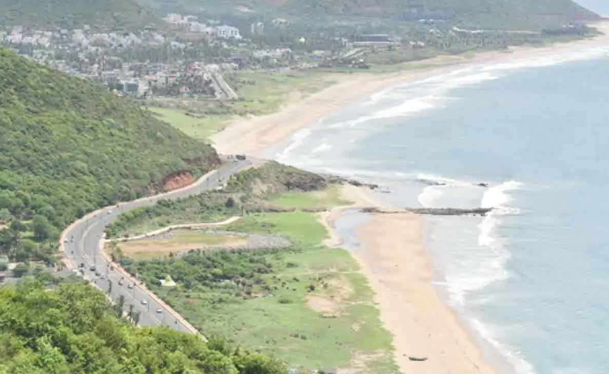 What is going on in the Bhogapuram-Bheemili beach corridor project?