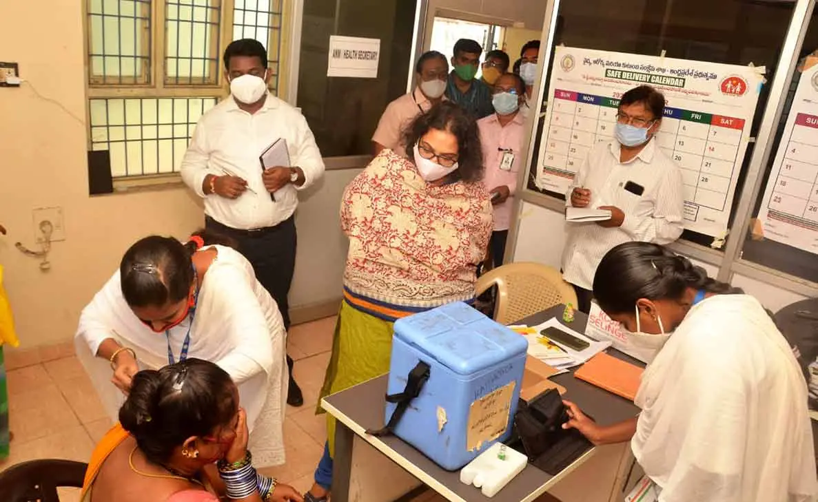 Visakhapatnam stays on top in overall vaccination numbers in the state