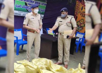 10,200 sachets of country-made liquor seized in Srikakulam District