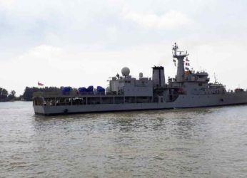 ENC vessel INS Savitri drops off 2 Medical Oxygen Plants at Chittagong