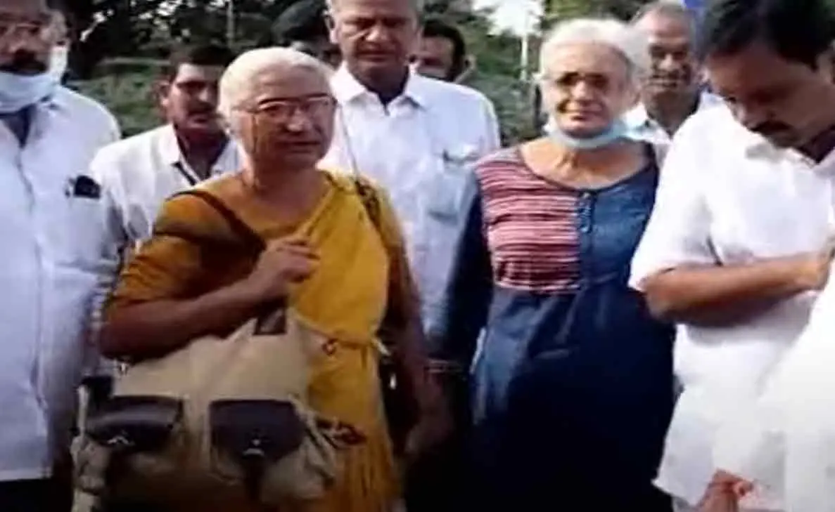 Renowned Social activist Medha Patkar visits Visakhapatnam