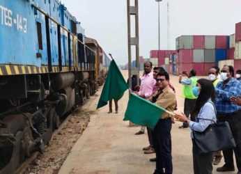 Cargo train launched from Visakhapatnam to transport scrap steel