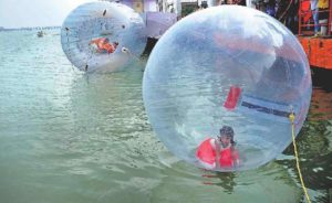 Adventure Sports Tajangi Vizag - Water Zorbing